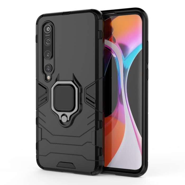 Funda protectora a prueba de golpes de PC + TPU con soporte de anillo magnético, For Xiaomi Mi 10, For Xiaomi Mi 10 Pro