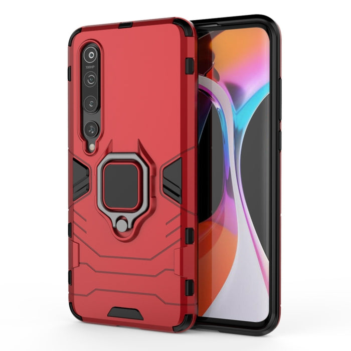 Funda protectora a prueba de golpes de PC + TPU con soporte de anillo magnético, For Xiaomi Mi 10, For Xiaomi Mi 10 Pro