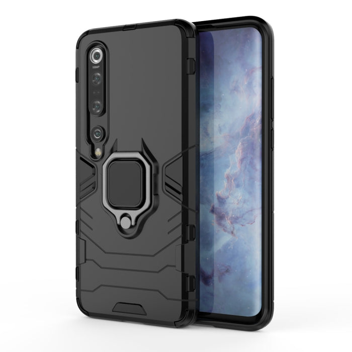Funda protectora a prueba de golpes de PC + TPU con soporte de anillo magnético, For Xiaomi Mi 10, For Xiaomi Mi 10 Pro