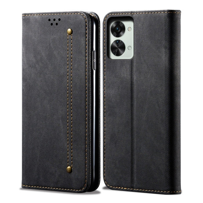 Estuche para teléfono de cuero con textura de mezclilla, For OnePlus Nord 2T, For vivo S15e / T1 5G Snapdragon 778G, For Xiaomi 12 Lite