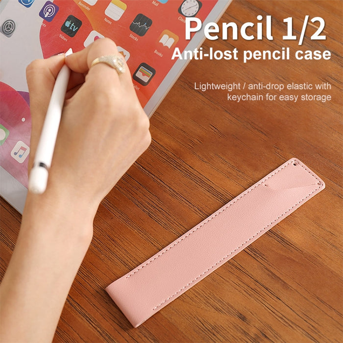 Funda protectora de cuero PU a prueba de golpes para Apple Pencil 1 / 2
