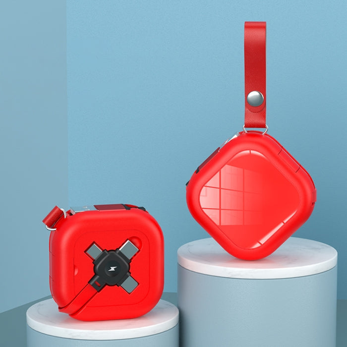 Cable de carga telescópico 3 en 1 USB a 8 pines + Micro USB + USB-C / Type-C con soporte para teléfono móvil