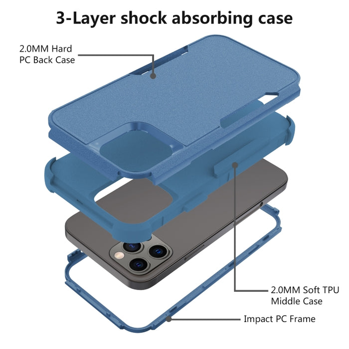 Funda para teléfono TPU + PC a prueba de golpes para viajeros