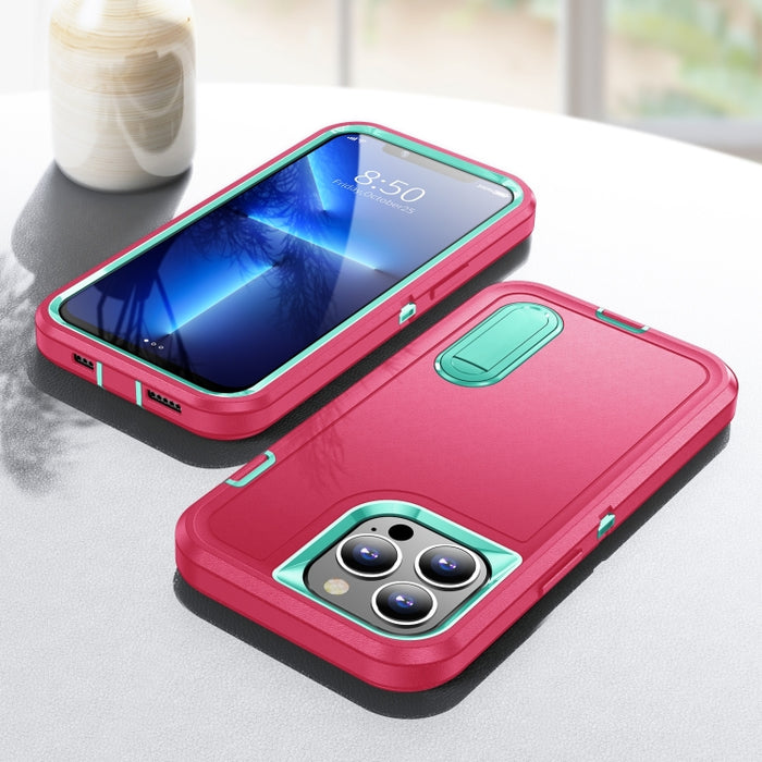 Estuche para teléfono con soporte resistente 3 en 1