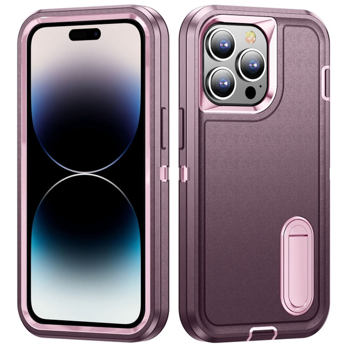 Estuche para teléfono con soporte resistente 3 en 1