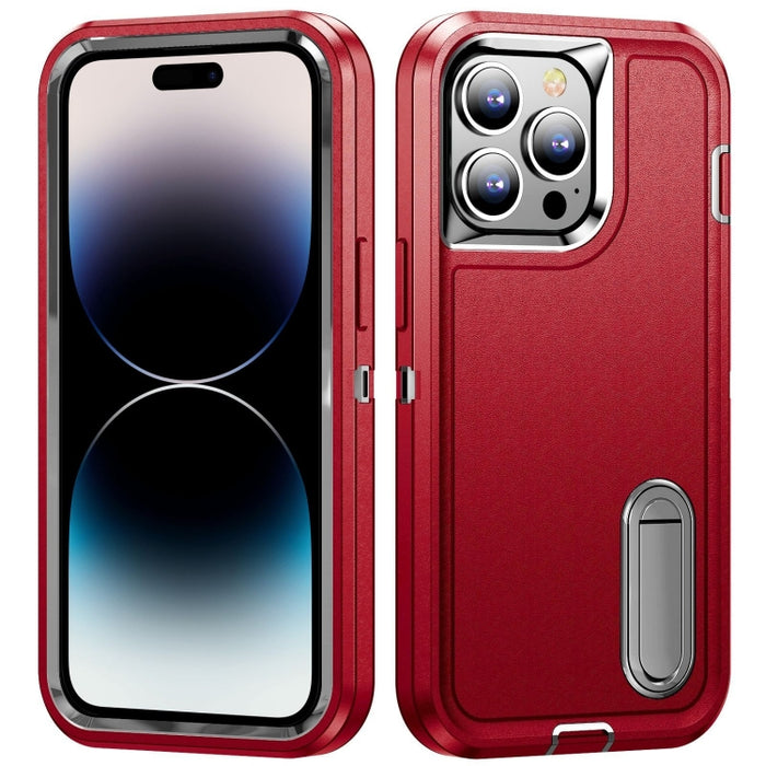 Estuche para teléfono con soporte resistente 3 en 1