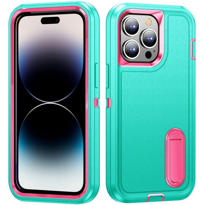 Estuche para teléfono con soporte resistente 3 en 1