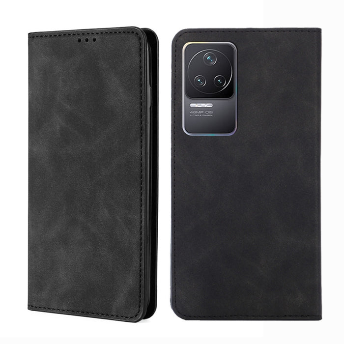 Estuche para teléfono de cuero con tapa magnética Skin Feel, For Xiaomi Poco M4 Pro, For Xiaomi Poco X4 Pro 5G, For Xiaomi Redmi K50 / K50 Pro, For Xiaomi Redmi K50 Gaming, For Xiaomi Redmi Note 11 Global / Note 11S                                     ...