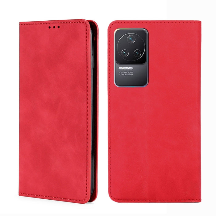 Estuche para teléfono de cuero con tapa magnética Skin Feel, For Xiaomi Poco M4 Pro, For Xiaomi Poco X4 Pro 5G, For Xiaomi Redmi K50 / K50 Pro, For Xiaomi Redmi K50 Gaming, For Xiaomi Redmi Note 11 Global / Note 11S                                     ...