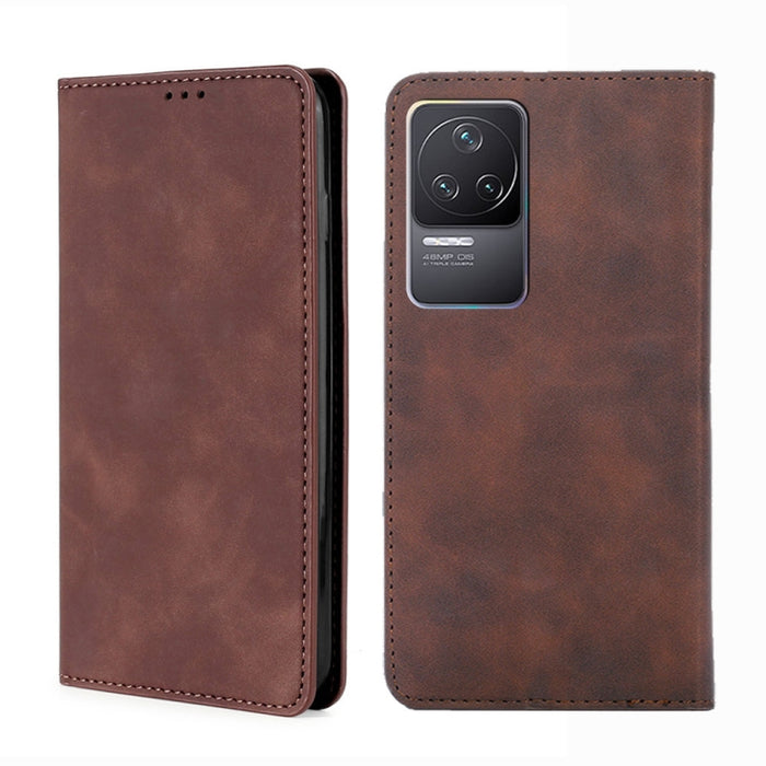 Estuche para teléfono de cuero con tapa magnética Skin Feel, For Xiaomi Poco M4 Pro, For Xiaomi Poco X4 Pro 5G, For Xiaomi Redmi K50 / K50 Pro, For Xiaomi Redmi K50 Gaming, For Xiaomi Redmi Note 11 Global / Note 11S                                     ...