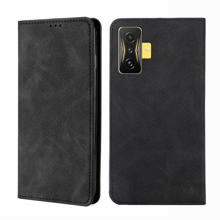 Estuche para teléfono de cuero con tapa magnética Skin Feel, For Xiaomi Poco M4 Pro, For Xiaomi Poco X4 Pro 5G, For Xiaomi Redmi K50 / K50 Pro, For Xiaomi Redmi K50 Gaming, For Xiaomi Redmi Note 11 Global / Note 11S                                     ...