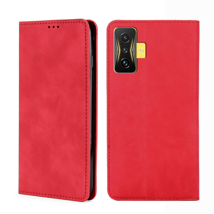 Estuche para teléfono de cuero con tapa magnética Skin Feel, For Xiaomi Poco M4 Pro, For Xiaomi Poco X4 Pro 5G, For Xiaomi Redmi K50 / K50 Pro, For Xiaomi Redmi K50 Gaming, For Xiaomi Redmi Note 11 Global / Note 11S                                     ...