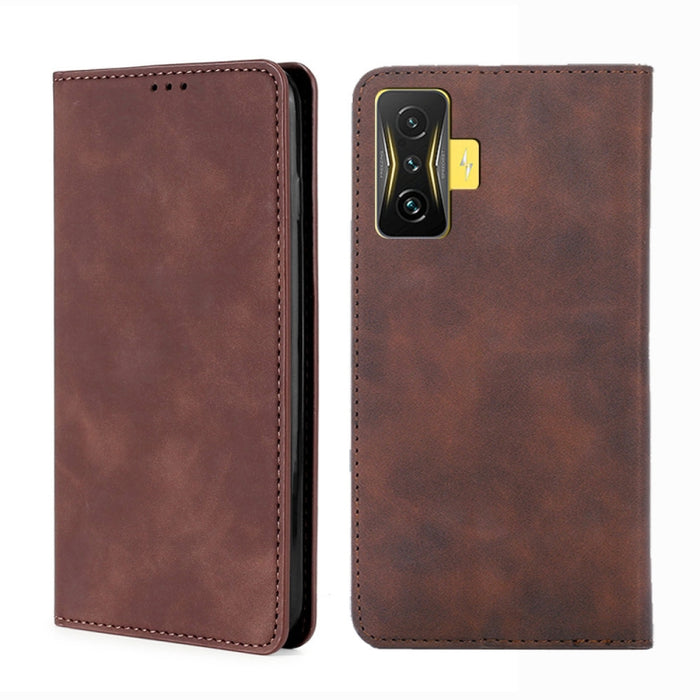 Estuche para teléfono de cuero con tapa magnética Skin Feel, For Xiaomi Poco M4 Pro, For Xiaomi Poco X4 Pro 5G, For Xiaomi Redmi K50 / K50 Pro, For Xiaomi Redmi K50 Gaming, For Xiaomi Redmi Note 11 Global / Note 11S                                     ...