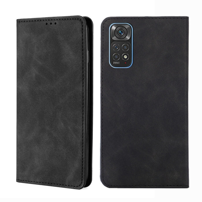 Estuche para teléfono de cuero con tapa magnética Skin Feel, For Xiaomi Poco M4 Pro, For Xiaomi Poco X4 Pro 5G, For Xiaomi Redmi K50 / K50 Pro, For Xiaomi Redmi K50 Gaming, For Xiaomi Redmi Note 11 Global / Note 11S                                     ...