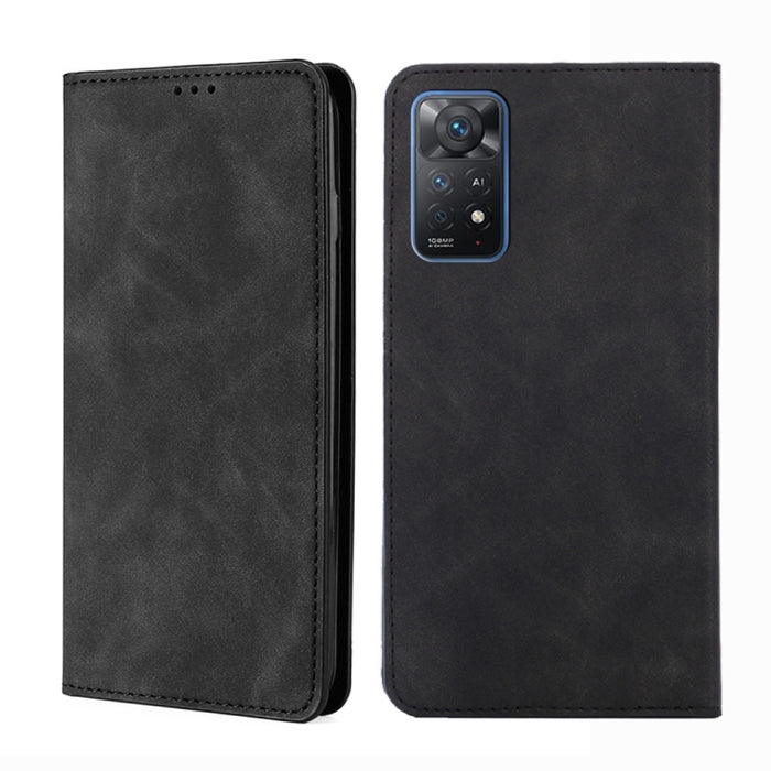 Estuche para teléfono de cuero con tapa magnética Skin Feel, For Xiaomi Poco M4 Pro, For Xiaomi Poco X4 Pro 5G, For Xiaomi Redmi K50 / K50 Pro, For Xiaomi Redmi K50 Gaming, For Xiaomi Redmi Note 11 Global / Note 11S                                     ...