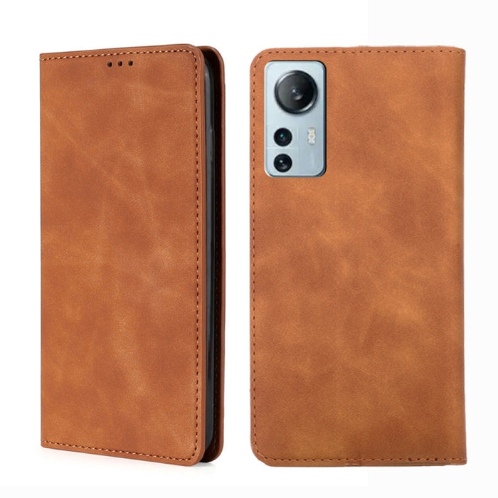 Estuche para teléfono de cuero con tapa magnética Skin Feel, For Xiaomi Poco M4 Pro, For Xiaomi Poco X4 Pro 5G, For Xiaomi Redmi K50 / K50 Pro, For Xiaomi Redmi K50 Gaming, For Xiaomi Redmi Note 11 Global / Note 11S                                     ...