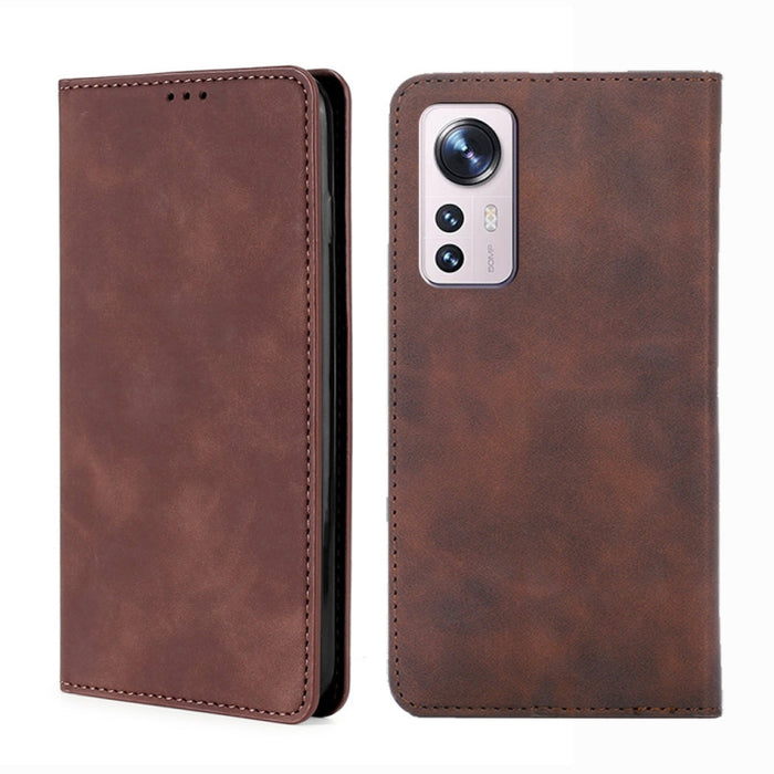 Estuche para teléfono de cuero con tapa magnética Skin Feel, For Xiaomi Poco M4 Pro, For Xiaomi Poco X4 Pro 5G, For Xiaomi Redmi K50 / K50 Pro, For Xiaomi Redmi K50 Gaming, For Xiaomi Redmi Note 11 Global / Note 11S                                     ...