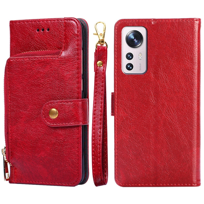 Funda de cuero con cremallera para teléfono, For Xiaomi 12 Pro, For OnePlus Ace/10R, For OnePlus Nord CE 2 5G