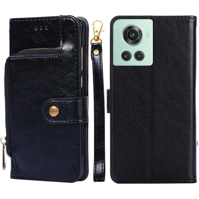 Funda de cuero con cremallera para teléfono, For Xiaomi 12 Pro, For OnePlus Ace/10R, For OnePlus Nord CE 2 5G