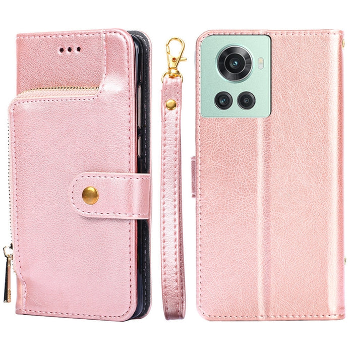 Funda de cuero con cremallera para teléfono, For Xiaomi 12 Pro, For OnePlus Ace/10R, For OnePlus Nord CE 2 5G