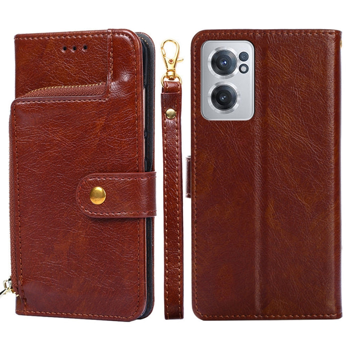 Funda de cuero con cremallera para teléfono, For Xiaomi 12 Pro, For OnePlus Ace/10R, For OnePlus Nord CE 2 5G