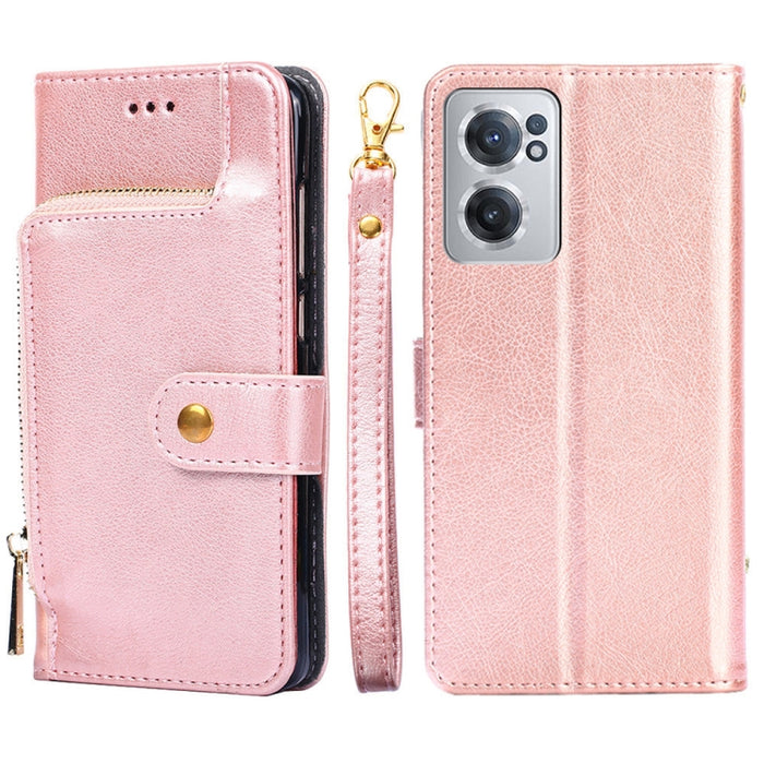 Funda de cuero con cremallera para teléfono, For Xiaomi 12 Pro, For OnePlus Ace/10R, For OnePlus Nord CE 2 5G
