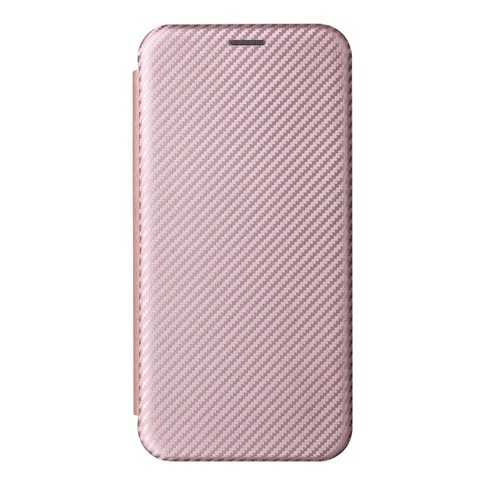 Caja de teléfono de cuero con tapa magnética de textura de fibra de carbono, For iPhone 14, For iPhone 14 Plus, For iPhone 14 Pro, For iPhone 14 Pro Max