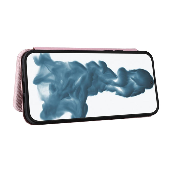 Caja de teléfono de cuero con tapa magnética de textura de fibra de carbono, For iPhone 14, For iPhone 14 Plus, For iPhone 14 Pro, For iPhone 14 Pro Max