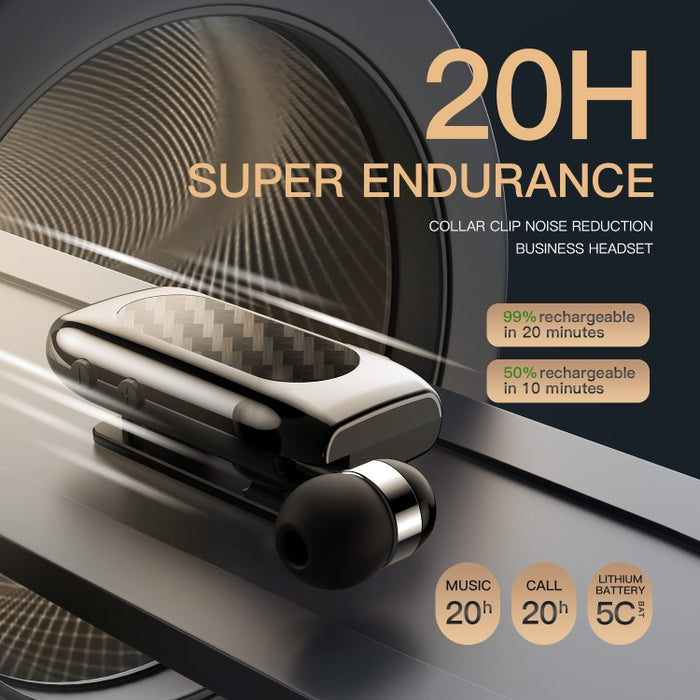Auricular Bluetooth de soldadura fuerte de carbono con reducción de ruido Lavalier K56