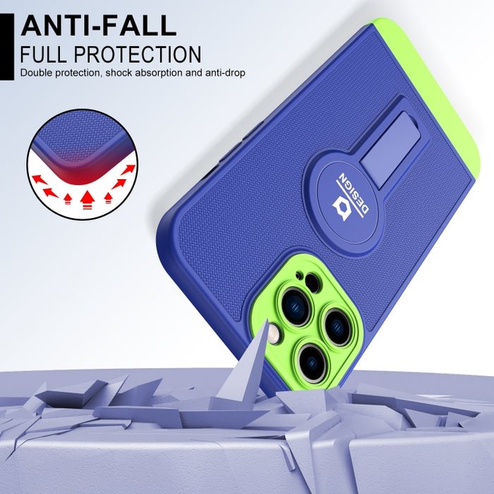 Funda para teléfono TPU + PC con soporte de cola pequeño