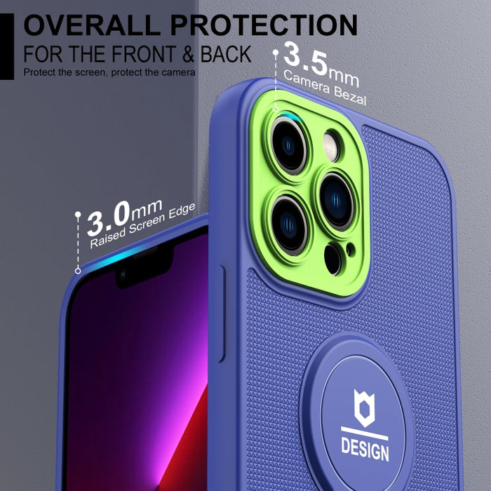 Funda para teléfono TPU + PC con soporte de cola pequeño