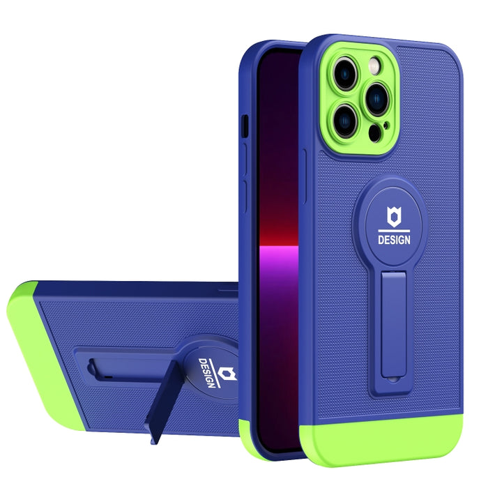Funda para teléfono TPU + PC con soporte de cola pequeño