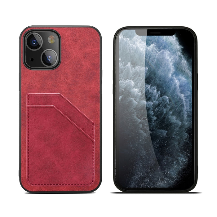 Ranuras para tarjetas Cobertura completa PU + TPU Funda para teléfono