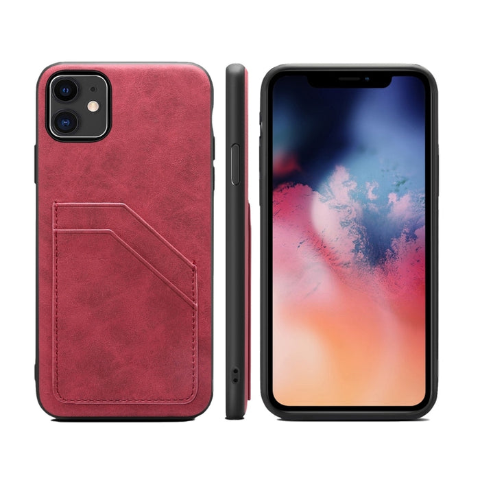 Ranuras para tarjetas Cobertura completa PU + TPU Funda para teléfono