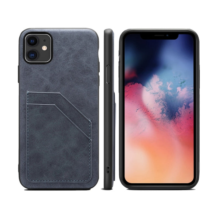 Ranuras para tarjetas Cobertura completa PU + TPU Funda para teléfono