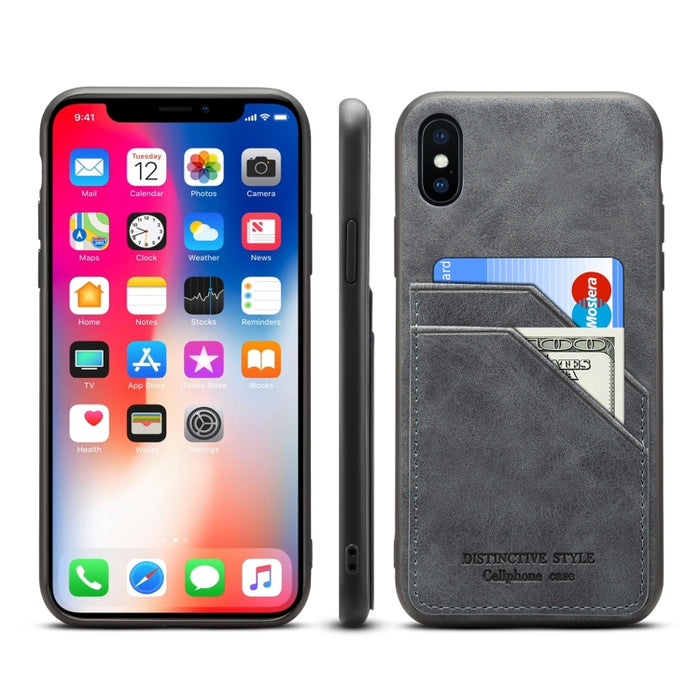 Ranuras para tarjetas Cobertura completa PU + TPU Funda para teléfono