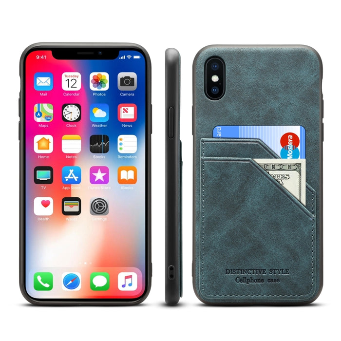Ranuras para tarjetas Cobertura completa PU + TPU Funda para teléfono