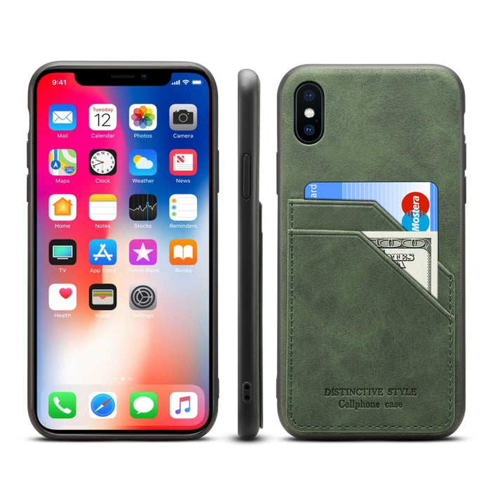 Ranuras para tarjetas Cobertura completa PU + TPU Funda para teléfono