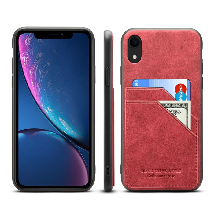 Ranuras para tarjetas Cobertura completa PU + TPU Funda para teléfono