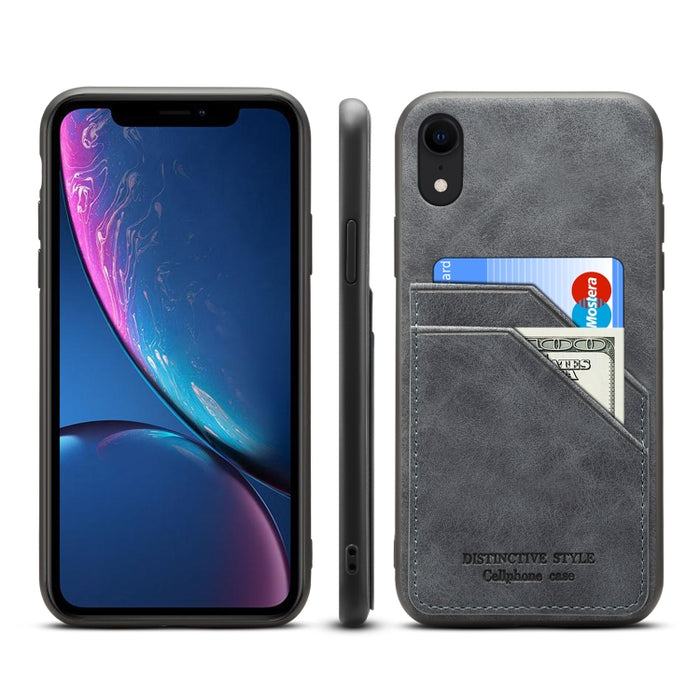 Ranuras para tarjetas Cobertura completa PU + TPU Funda para teléfono