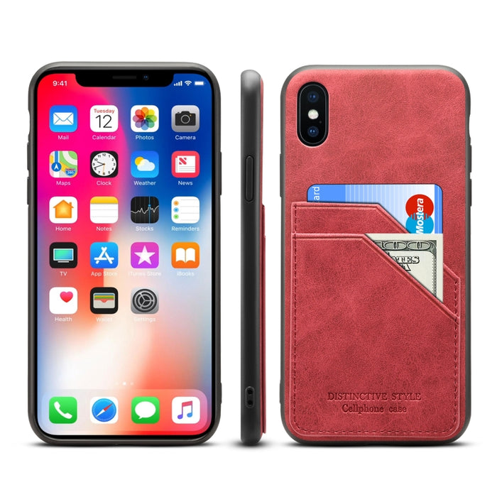 Ranuras para tarjetas Cobertura completa PU + TPU Funda para teléfono