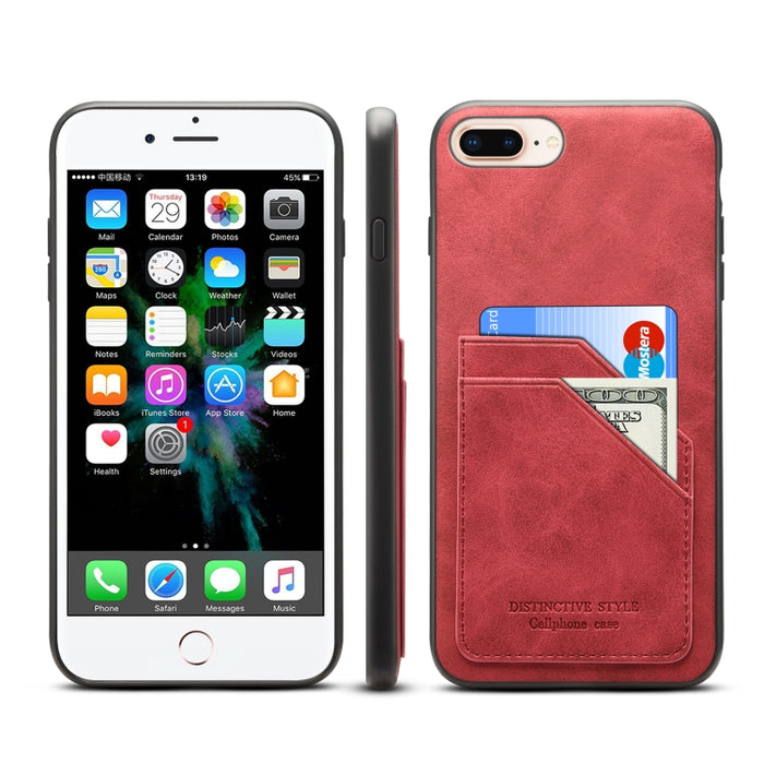 Ranuras para tarjetas Cobertura completa PU + TPU Funda para teléfono