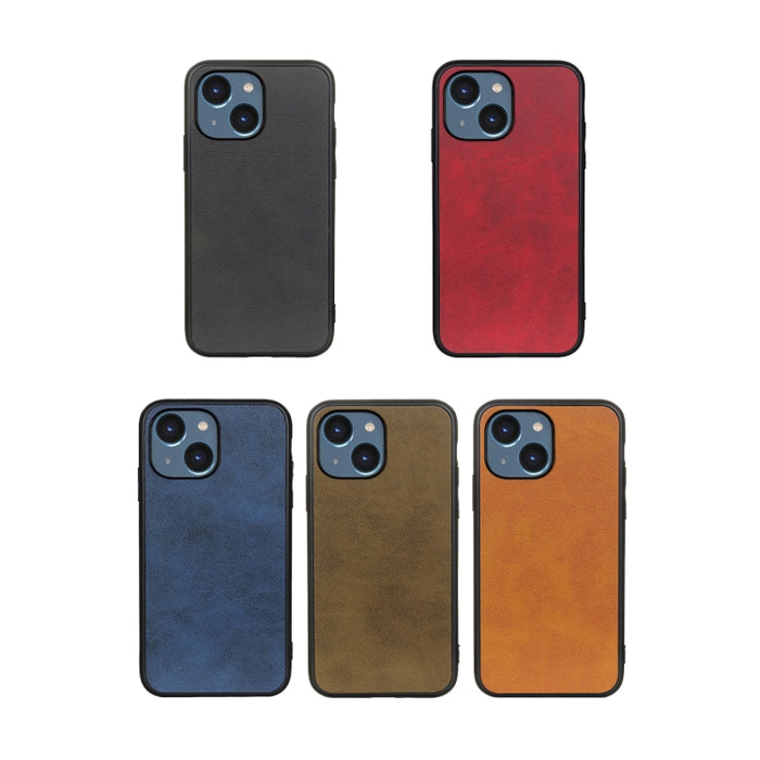 Estuche para teléfono a prueba de golpes con textura de becerro de dos colores con orificio preciso