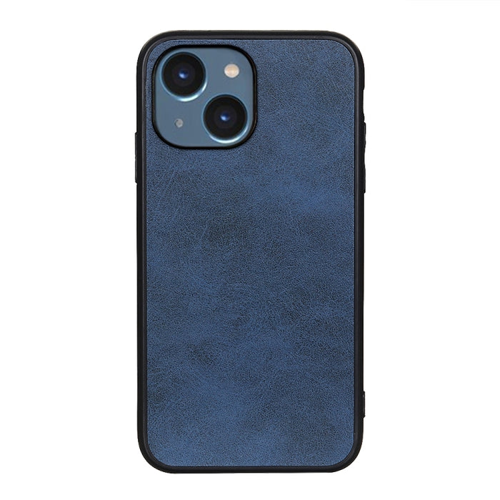 Estuche para teléfono a prueba de golpes con textura de becerro de dos colores con orificio preciso