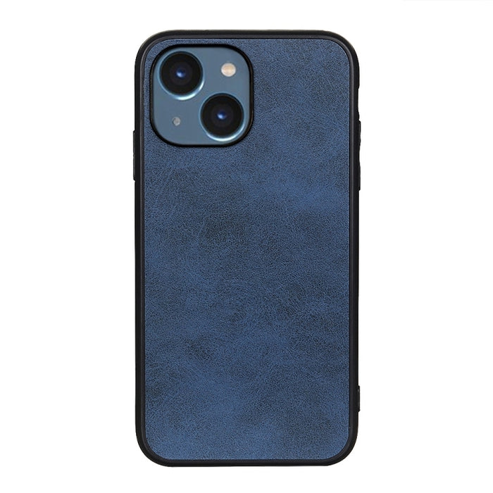 Estuche para teléfono a prueba de golpes con textura de becerro de dos colores con orificio preciso