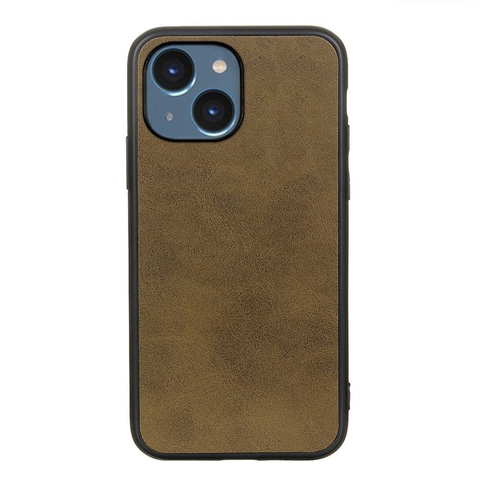 Estuche para teléfono a prueba de golpes con textura de becerro de dos colores con orificio preciso