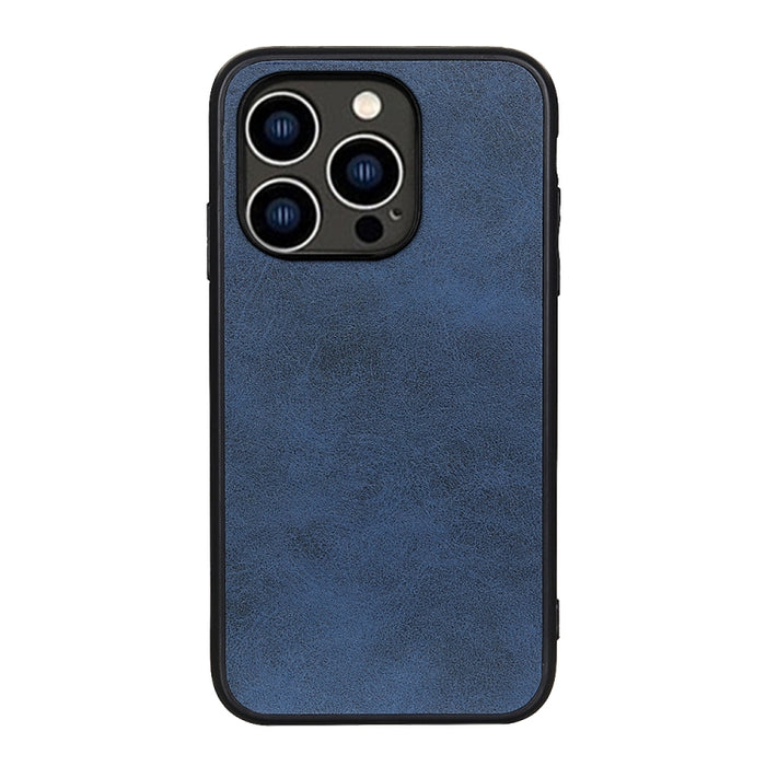 Estuche para teléfono a prueba de golpes con textura de becerro de dos colores con orificio preciso