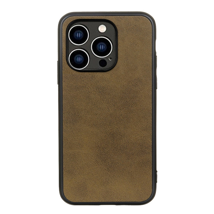 Estuche para teléfono a prueba de golpes con textura de becerro de dos colores con orificio preciso