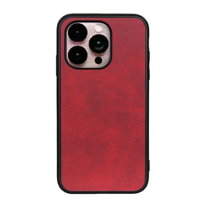 Estuche para teléfono a prueba de golpes con textura de becerro de dos colores con orificio preciso