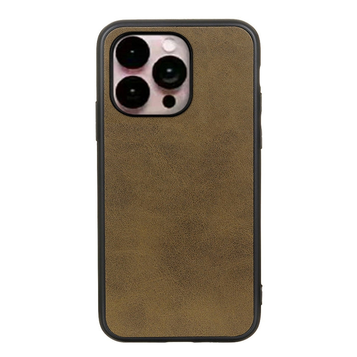 Estuche para teléfono a prueba de golpes con textura de becerro de dos colores con orificio preciso